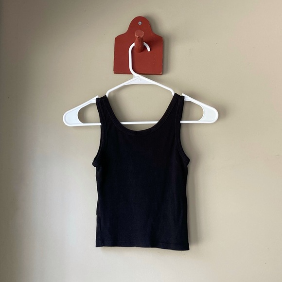 Splash Black Crop Tank Top M - Picture 3 of 5